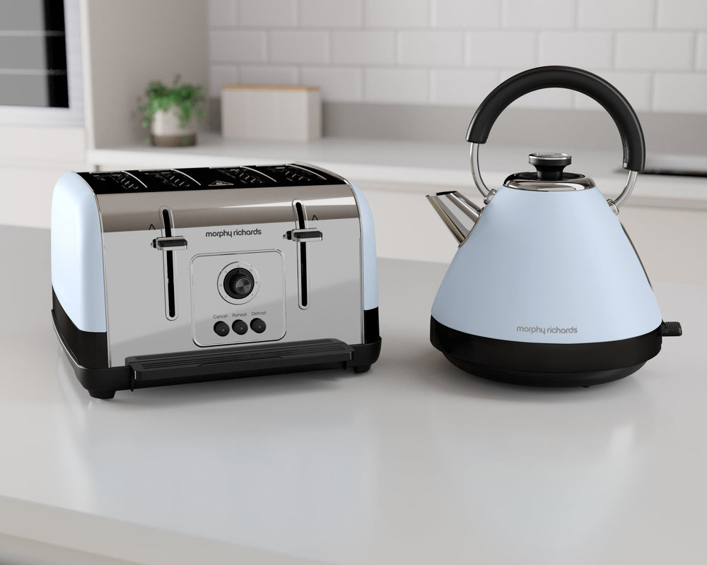 Light Blue Toaster and light Blue Kettle 