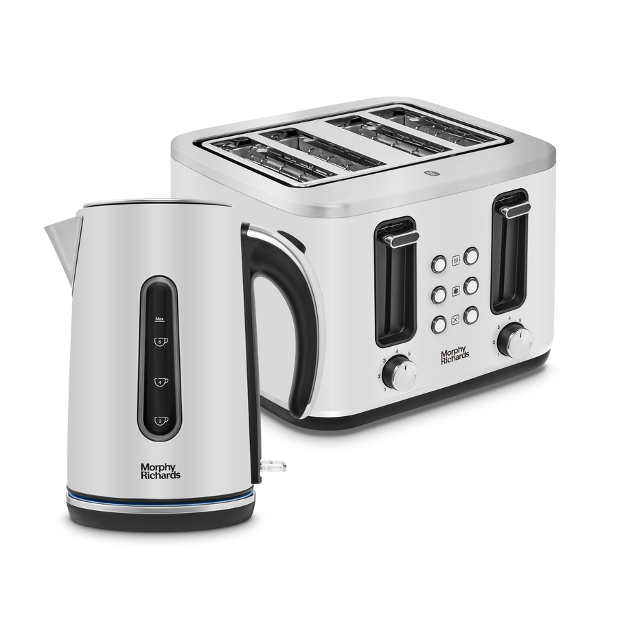 Stainless Steel kettle and Toaster 