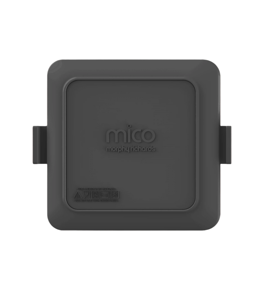 Mico Microwave Toastie Maker in matte black with the brand logo visible on the top, designed to make toasted sandwiches.